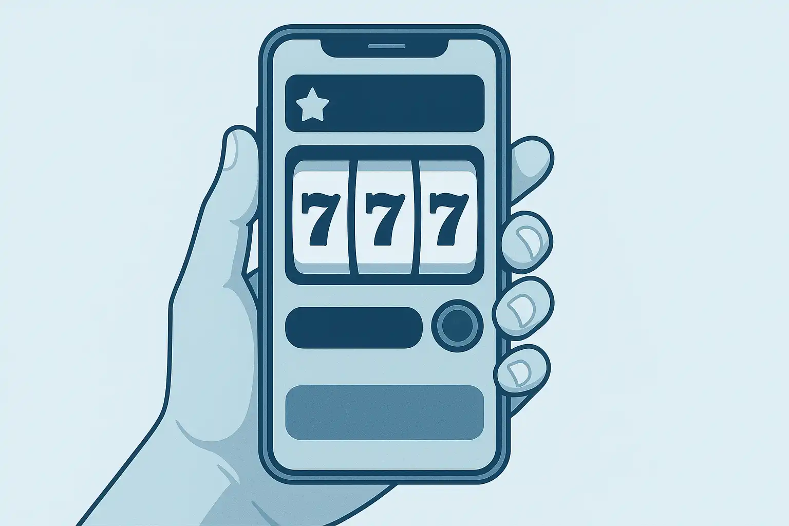 Smartphone displaying the TiffanyLuck casino slots lobby on a graphite background